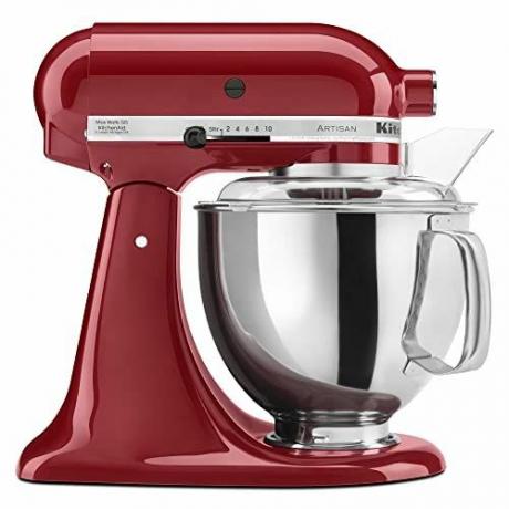 KitchenAid KSM150PSER Robot da cucina Artisan con testa inclinabile e protezione versatore,