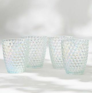 Set di 4 bicchieri da picnic Lustre testurizzati