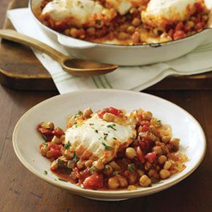 pesce bianco con ricetta ragù di ceci