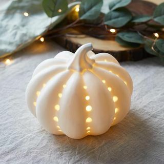 Luce di zucca in ceramica