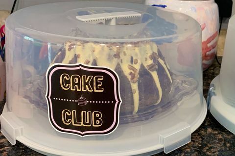 porta torta con logo cake club