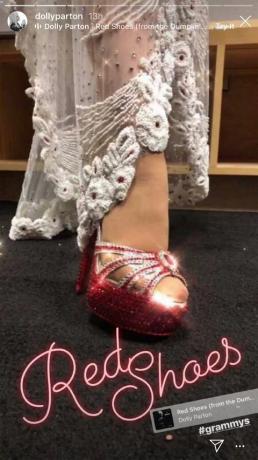 scarpe grammys di dolly parton