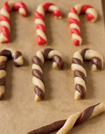 biscotti con bastoncini di zucchero