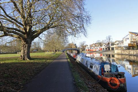 Vista sul fiume Cambridge