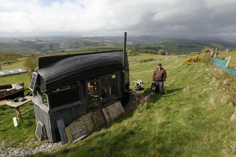 Vista di Airbnb Boatel su Snowdonia