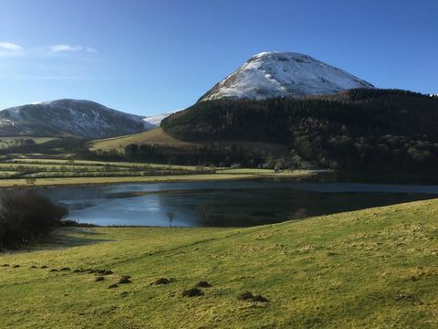 Vista della montagna e del lago da Thornleigh Guest House a Keswick, Cumbria