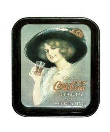 vassoio vintage di coca cola