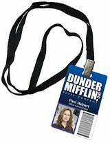 Pam Halpert Dunder Mifflin Inc. Badge identificativo 