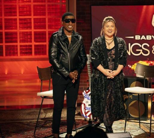 l'episodio dello show di kelly clarkson j112 raffigurato l r kenneth babyface edmonds, foto di kelly clarkson di weiss eubansnbcuniversal tramite immagini getty