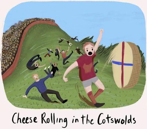 Cheese Rolling Cotswolds - tradizioni britanniche più strane - Character Cottages