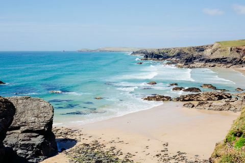 Porthcothan Bay, vicino a Padstow, in Cornovaglia