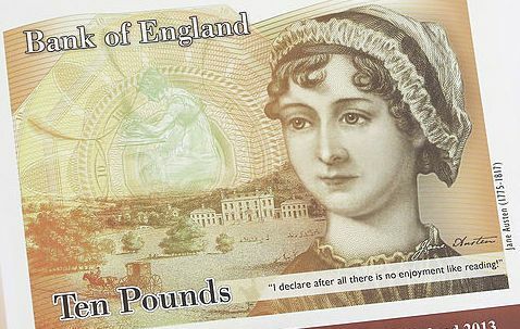 Jane Austen sulla nuova banconota da dieci sterline - £ 10
