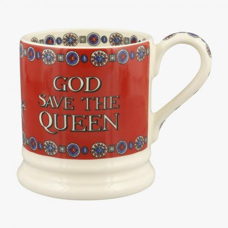 Tazza per il giubileo di platino della regina God Save The Queen