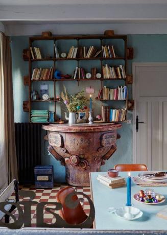 scaffale per libri cottage