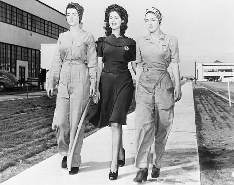 Rosie la rivettatrice Naomi Parker, sorella Ada Parker e Frances Johnson