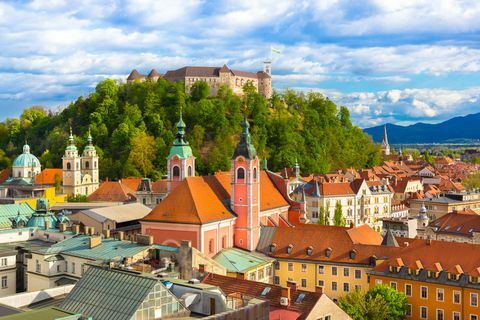 panorama di ljubljana, slovenia