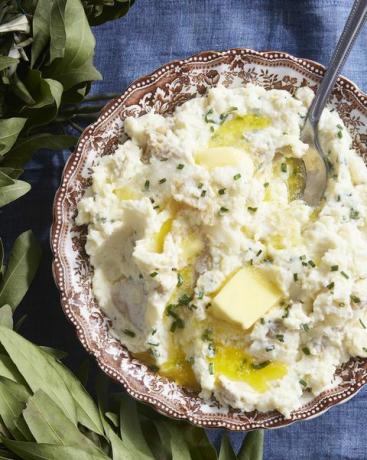 purè di patate al rafano e panna acida