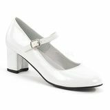 White Mary Janes