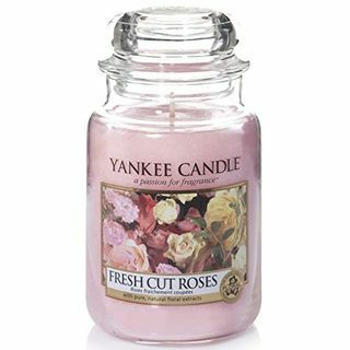 Yankee Candle Candela Profumata | Candela Vaso Grande Rose Fresche | Durata: fino a 150 ore