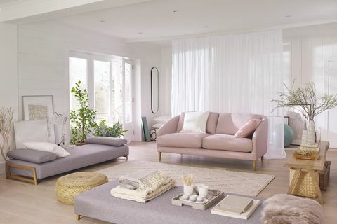 Divano grande a 3 posti John Lewis & Partners Cape Edie Dusky Pink £ 1.349, Dormeuse Duplet £ 899