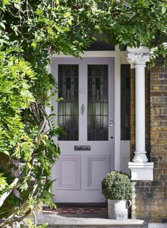 porta d'ingresso viola quarzo lavanda dulux