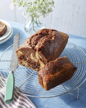 pane marmorizzato al cioccolato e cannella