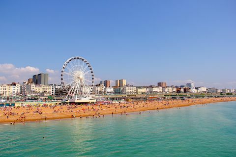 Vista panoramica di Brighton Beach