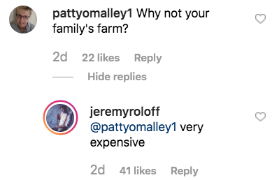 Il commento di Jeremy Roloff su un Instagram di se stesso e Audrey in una fattoria sta rendendo i fan di 'LPBW' "tristi"