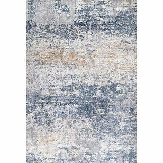 Wilde Tribal Distressed Blue 5 ft. x 8 piedi. Tappeto di area