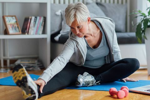 Esercitazione della donna