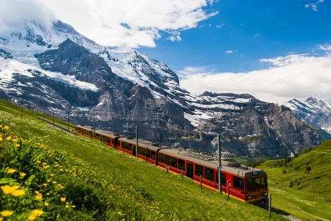 la ferrovia della jungfrau in svizzera