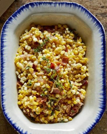 contorni del ringraziamento insalata di mais pancetta miele