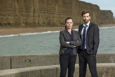 Broadchurch David Tennant e Olivia Colman